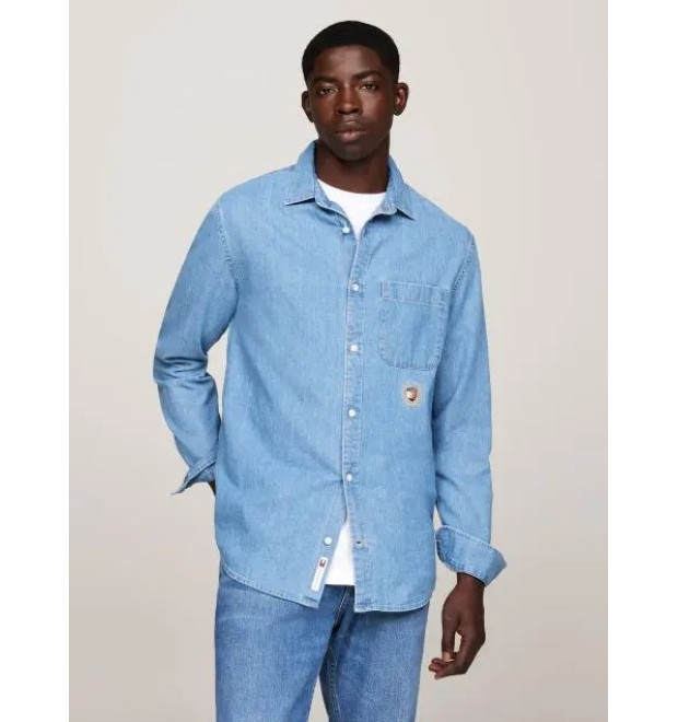Pánska džínsová košeľa Tommy Jeans Pánska džínsová košeľa Tommy Jeans