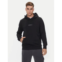 Štýlová čierna mikina s kapucňou pre pánov Calvin Klein Jeans Štýlová čierna mikina s kapucňou pre pánov Calvin Klein Jeans