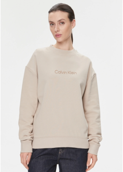 Calvin Klein dámska mikina s potlačou béžová