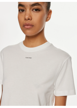 Dámske biele tričko s krátkym rukávom Calvin Klein 