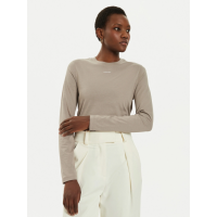 Dámske tričko s dlhým rukávom od značky Calvin Klein hnedé