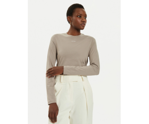 Dámske tričko s dlhým rukávom od značky Calvin Klein hnedé