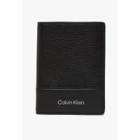 Čierna kožená peňaženka Calvin Klein Čierna kožená peňaženka Calvin Klein