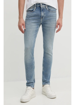 Pánske rifle Calvin Klein Jeans svetlomodré