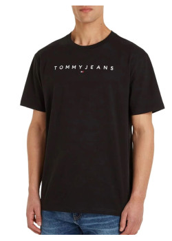 Pánske tričko Tommy Jeans v čiernej farbe