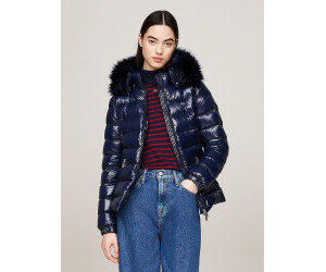 TOMMY JEANS dámska zimná bunda s kapucňou v modrej farbe