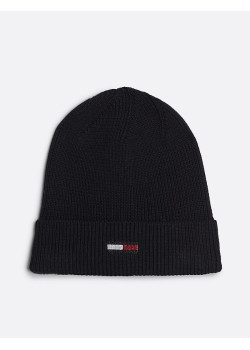 Dámska čiapka Tommy Hilfiger v čiernej farbe