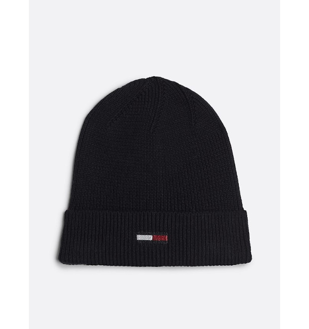 Dámska čiapka Tommy Hilfiger v čiernej farbe Dámska čiapka Tommy Hilfiger v čiernej farbe