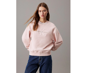 Dámska ružová značková mikina Calvin Klein