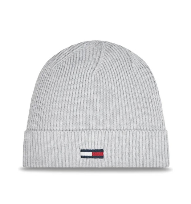 Dámska čiapka Tommy Hilfiger v sivej farbe Dámska čiapka Tommy Hilfiger v sivej farbe