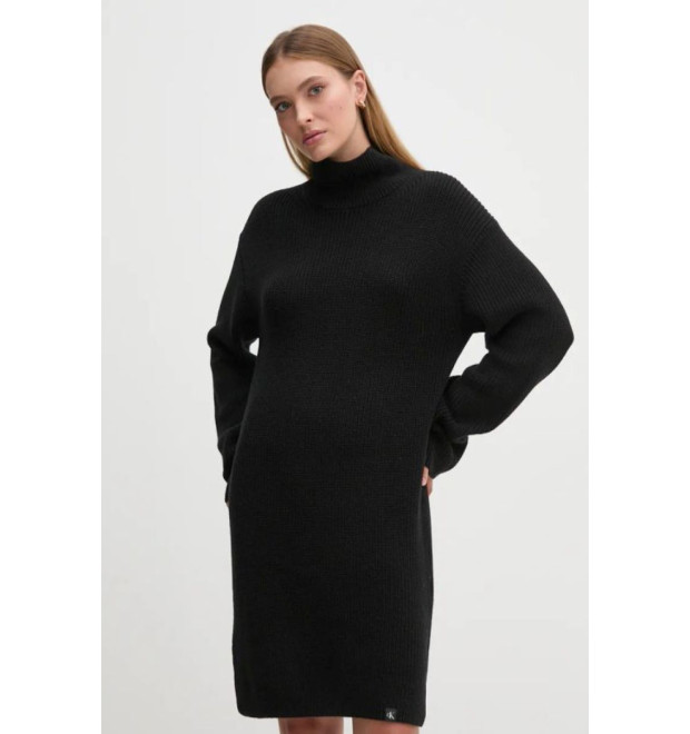 Calvin Klein Jeans dámske rolákové mini šaty čierne Calvin Klein Jeans dámske rolákové mini šaty čierne