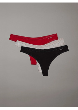 Dámske tangá Calvin Klein 3 kusy v balení v troch farbách