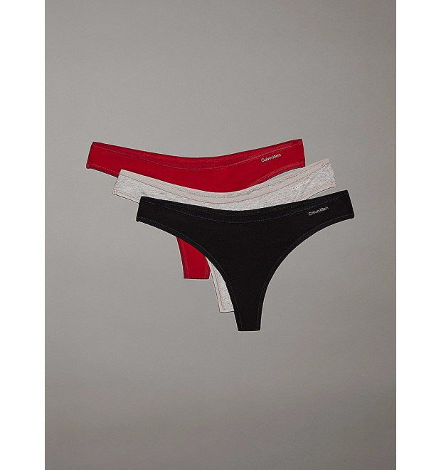 Dámske tangá Calvin Klein 3 kusy v balení v troch farbách