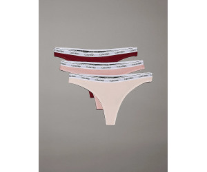 Dámske farebné tangá Calvin Klein 3 kusy v balení