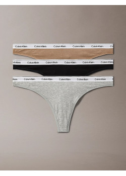 Dámske trojaferbné tangá Calvin Klein 3 kusy v balení