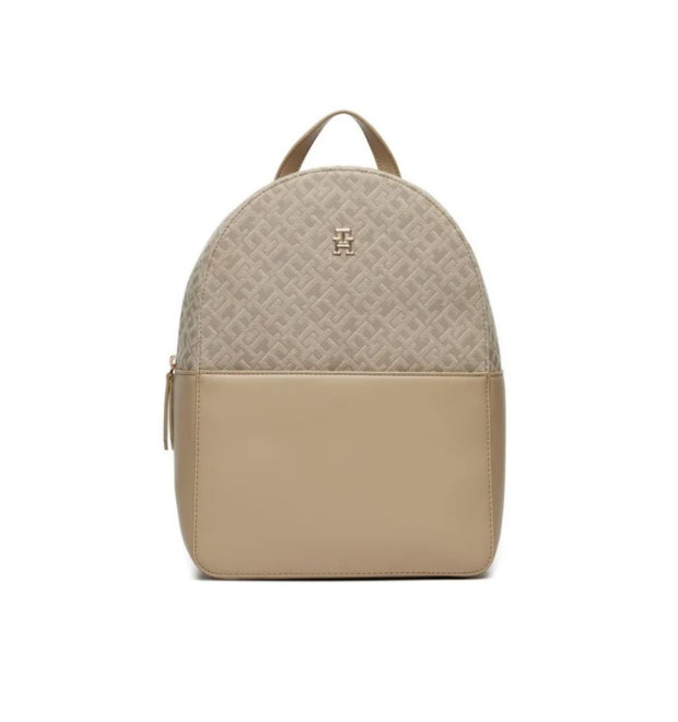 Dámsky béžový batoh s monogramom Tommy Hilfiger Dámsky béžový batoh s monogramom Tommy Hilfiger