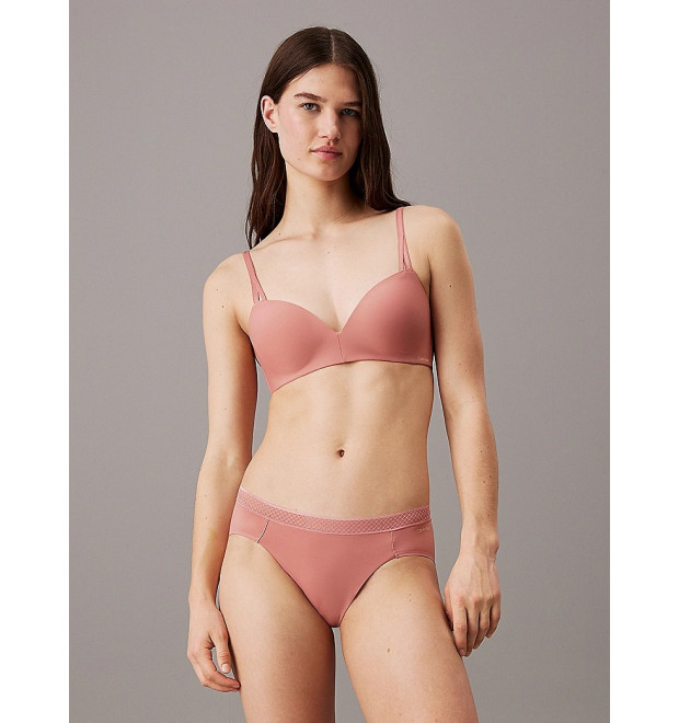Push up staro-ružová podprsenka Calvin Klein bez kostíc Push up staro-ružová podprsenka Calvin Klein bez kostíc
