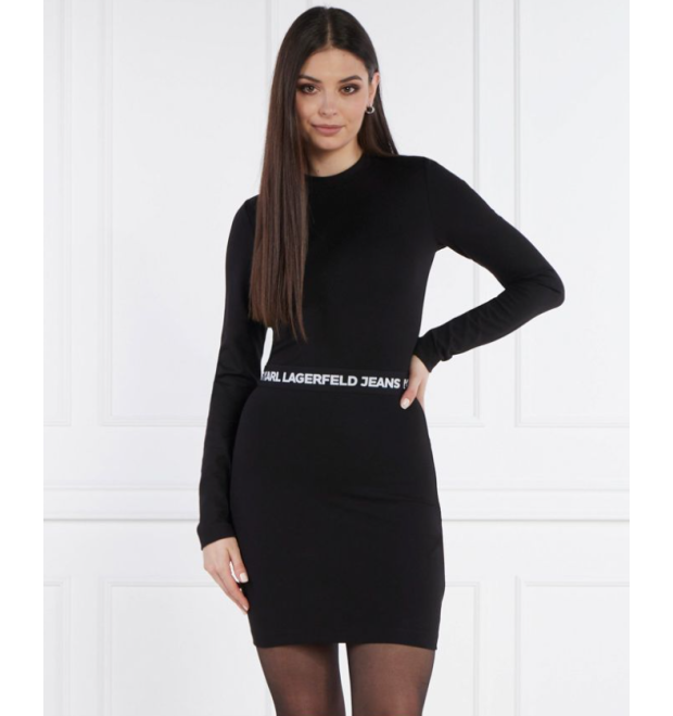 Čierne šaty Karl Lagerfeld Čierne šaty Karl Lagerfeld