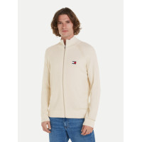 Tommy Jeans pánsky sveter na zips béžový Tommy Jeans pánsky sveter na zips béžový