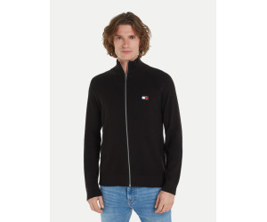 Tommy Jeans pánsky sveter na zips čierny