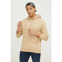 Tommy Jeans pánska bavlnená mikina v béžovej farbe Tommy Jeans pánska bavlnená mikina v béžovej farbe
