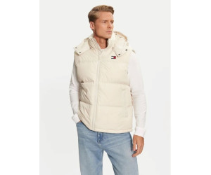 Tommy Hilfiger pánska zimná vesta s kapucňou béžová