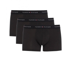 Pánske čierne bavlnené boxerky s dlhšou nôžkou od značky Tommy Hilfiger 3Pack