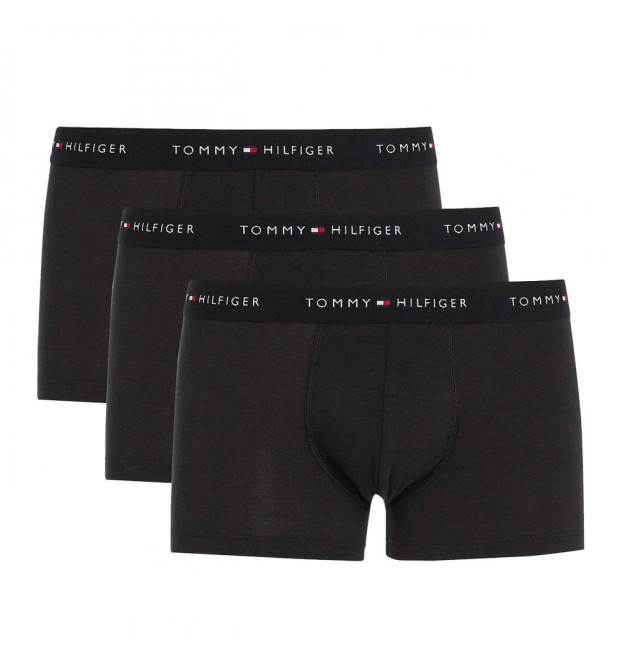 Pánske čierne bavlnené boxerky s dlhšou nôžkou od značky Tommy Hilfiger 3Pack Pánske čierne bavlnené boxerky s dlhšou nôžkou od značky Tommy Hilfiger 3Pack