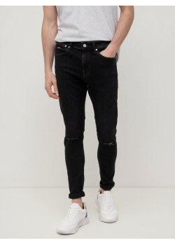 Pánske čierne Slim Fit džínsy Tommy Jeans