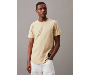 Pánske tmavo-béžové tričko Calvin Klein Jeans 