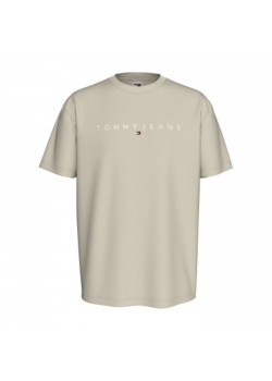Tričko Tommy Jeans v béžovej farbe