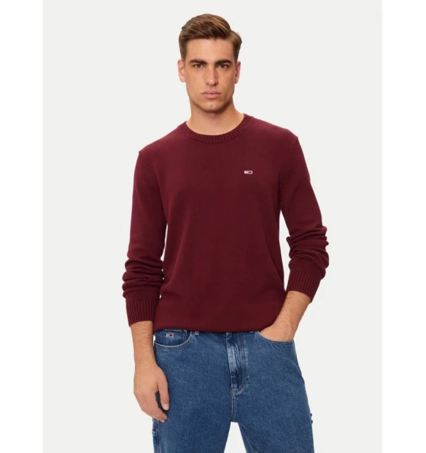 Pánsky bordový pulóver Tommy Jeans Pánsky bordový pulóver Tommy Jeans