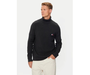 Pánsky rebrovaný čierny rolák Tommy Jeans