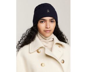 Tommy Hilfiger dámska pletená čiapka tmavomodrá