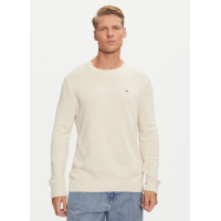 Pánsky pulóver Tommy Jeans v béžovej farbe Pánsky pulóver Tommy Jeans v béžovej farbe