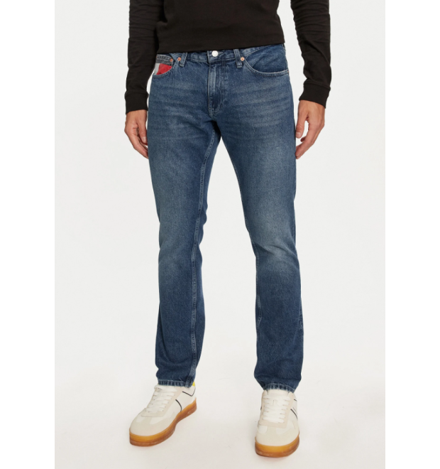 Pánske rifle Tommy Jeans modré Pánske rifle Tommy Jeans modré