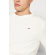 Pánsky pulóver Tommy Jeans v bielej farbe Pánsky pulóver Tommy Jeans v bielej farbe