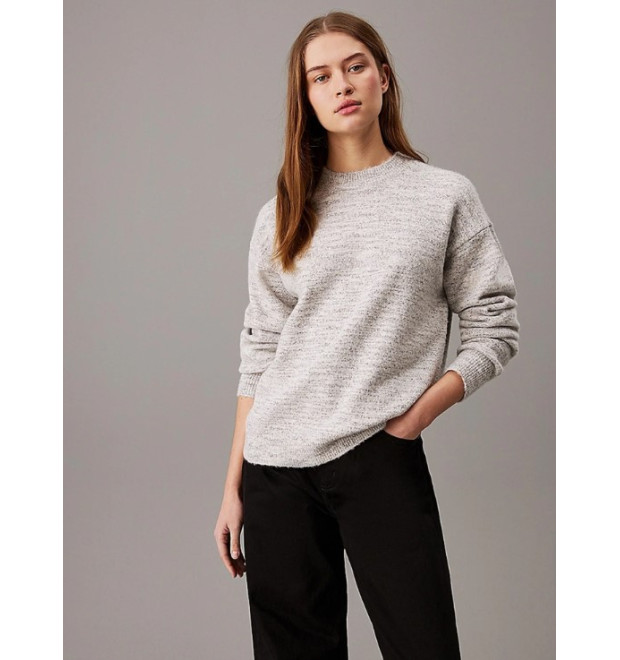 Calvin Klein dámsky ležérny pulóver sivý Calvin Klein dámsky ležérny pulóver sivý