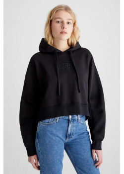 Čierna dámska voľná mikina Calvin Klein Jeans