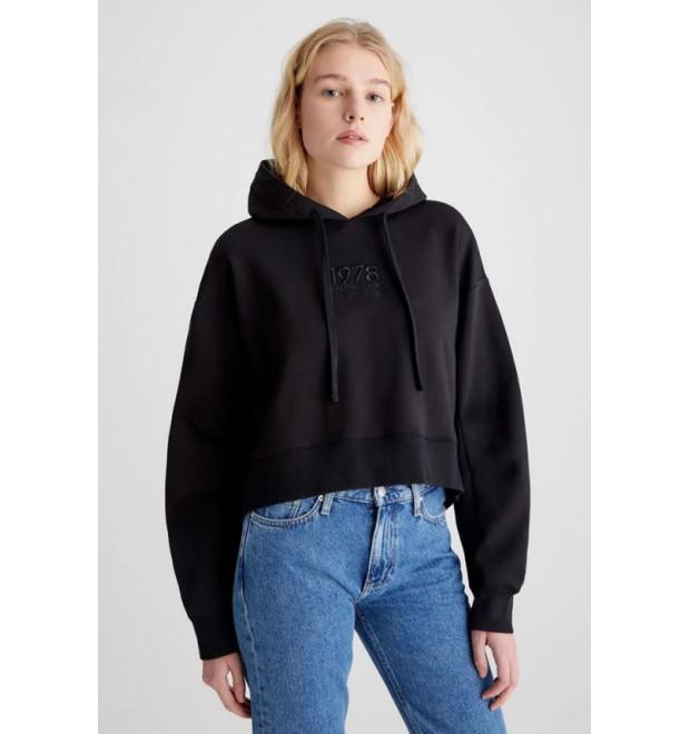 Čierna dámska voľná mikina Calvin Klein Jeans Čierna dámska voľná mikina Calvin Klein Jeans
