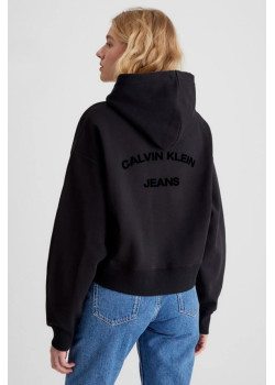 Čierna dámska voľná mikina Calvin Klein Jeans