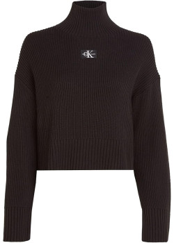 Dámsky značkový rolák Calvin Klein v čiernej farbe