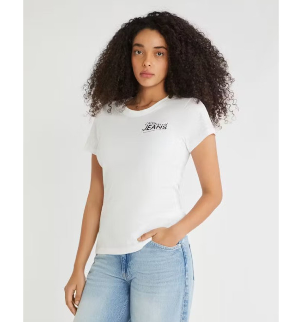 Dámske biele tričko Calvin Klein Jeans Dámske biele tričko Calvin Klein Jeans