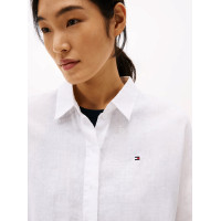 Tommy Hilfiger dámska blúzka z ľanu biela Tommy Hilfiger dámska blúzka z ľanu biela