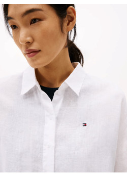 Tommy Hilfiger dámska blúzka z ľanu biela