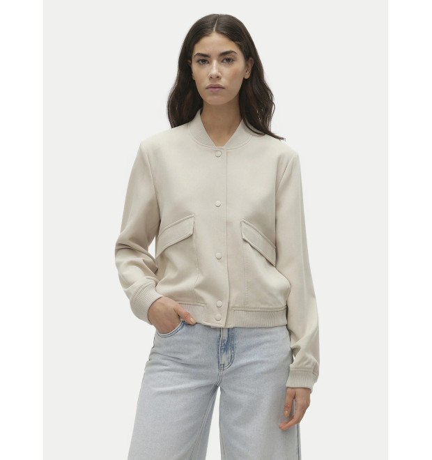 Vero Moda Amala dámska bomber bunda béžová Vero Moda Amala dámska bomber bunda béžová