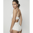 Selmark bandeau podprsenka s kvetinovou potlačou biela Selmark bandeau podprsenka s kvetinovou potlačou biela
