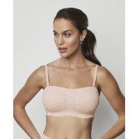 Selmark bandeau podprsenka s kvetinovou potlačou ružová Selmark bandeau podprsenka s kvetinovou potlačou ružová