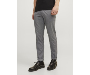 JACK & JONES pánske nohavice slim fit Chino Dobby sivé