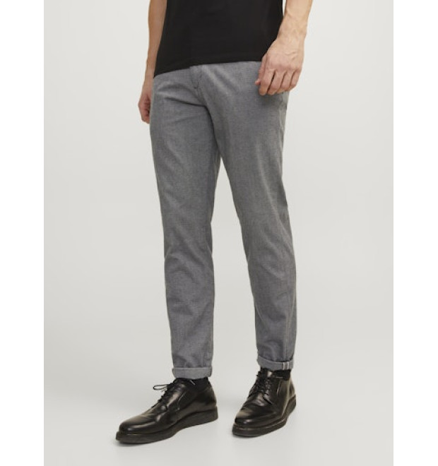 JACK & JONES pánske nohavice slim fit Chino Dobby sivé JACK & JONES pánske nohavice slim fit Chino Dobby sivé